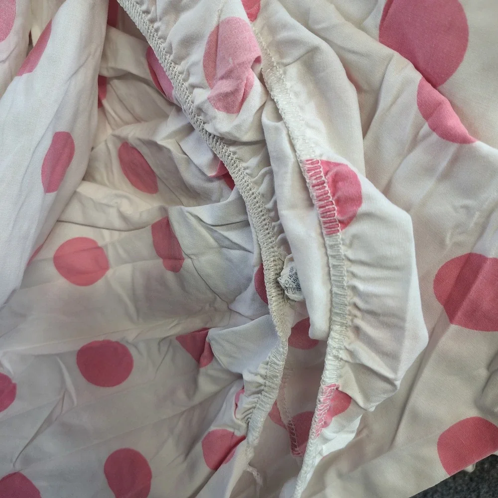 Disney Minnie Mouse Bedding Kids Twin Polka Dot Vintage Ruffle Sheets Bed Skirt